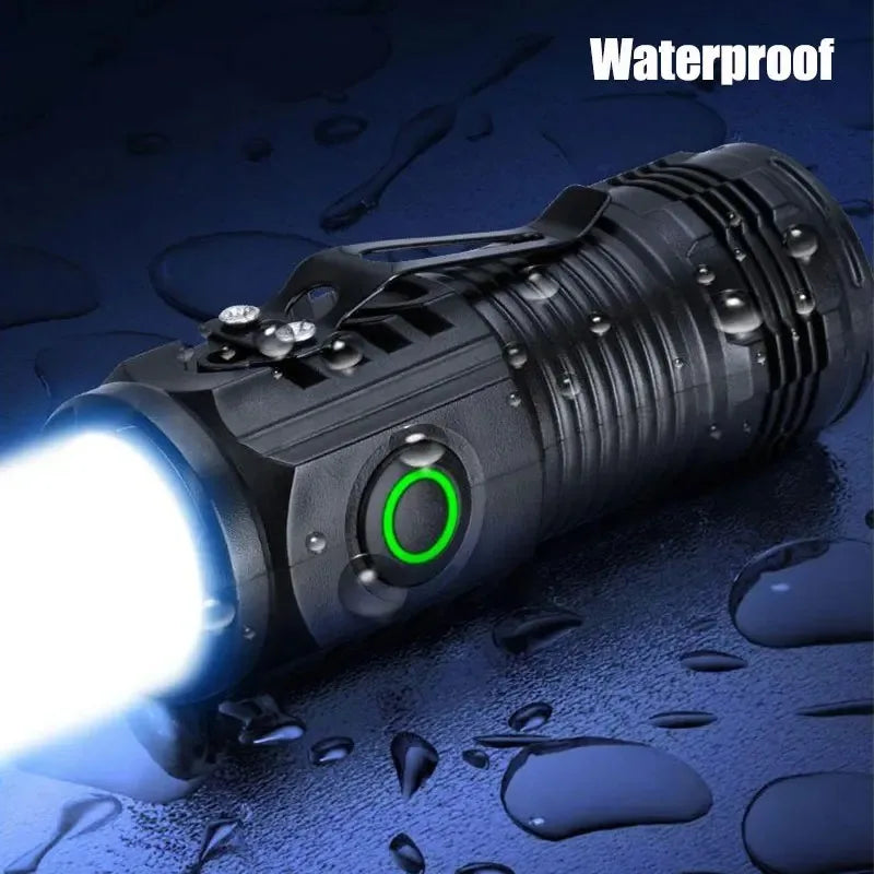 3*LED Powerful Portable Ultra Bright Mini Torch Rechargeable Waterproof Cap Clip Flashlight for Outdoor Camping Emergency