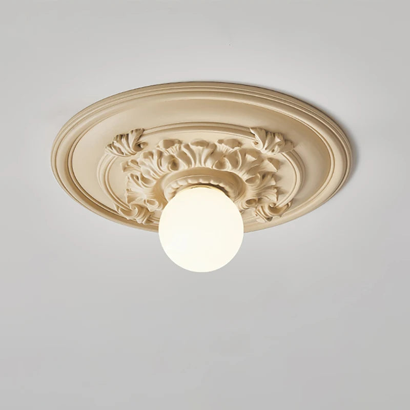 French retro ceiling lights modern led lights hallway Corridor lamp Nordic style carved lamp bedroom living room decor lighting