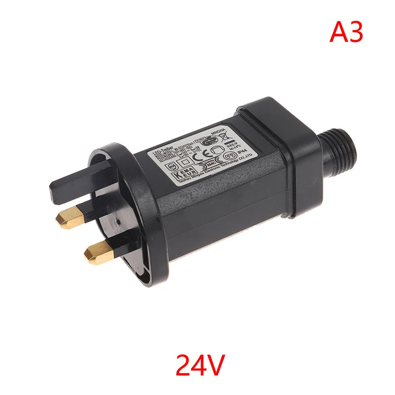 EU/US/UK Plug 8 Functional SELV LED Lamp Driver Switch Adapter IP44 Waterproof Laser Lighting Europe Power Supply 5V/24V/31V 6W
