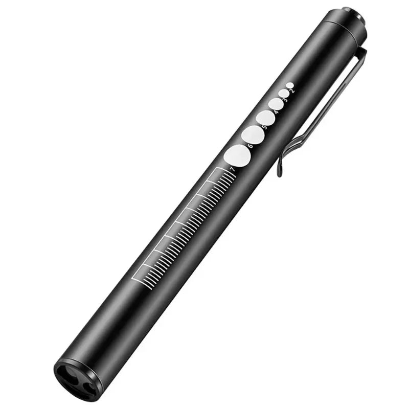 Mini Portable Penlight LED Flashlight Oral Pupil Medical Handy USB Rechargeable Stainless Steel Torch Light Outdoor Fishing Tool