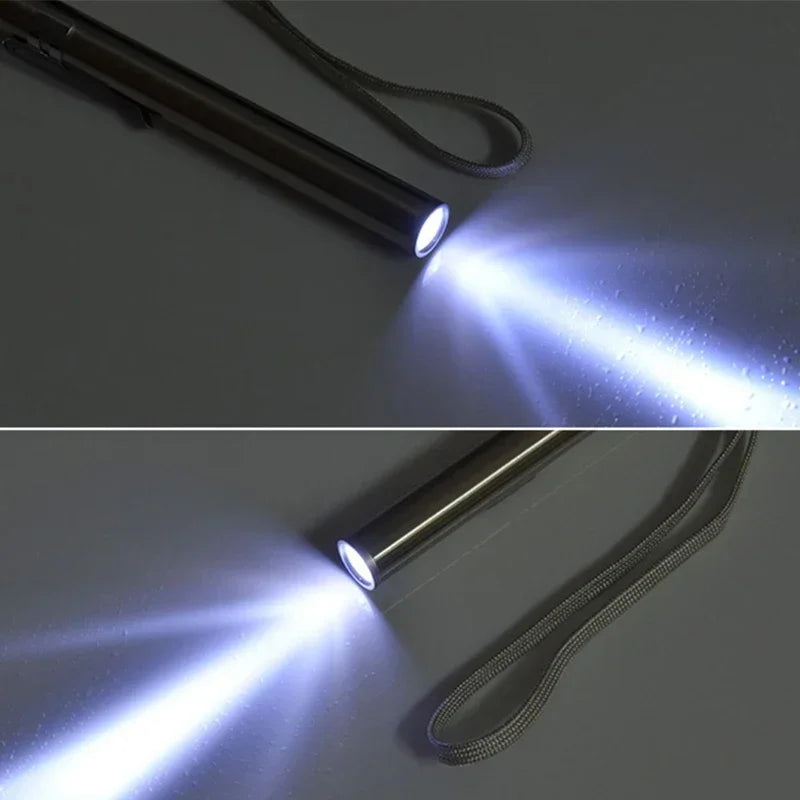 Mini Pen Shape USB Rechargeable Flashlight Stainless Steel Pocket Torch Outdoor Ear Nose Throat Inspection Light