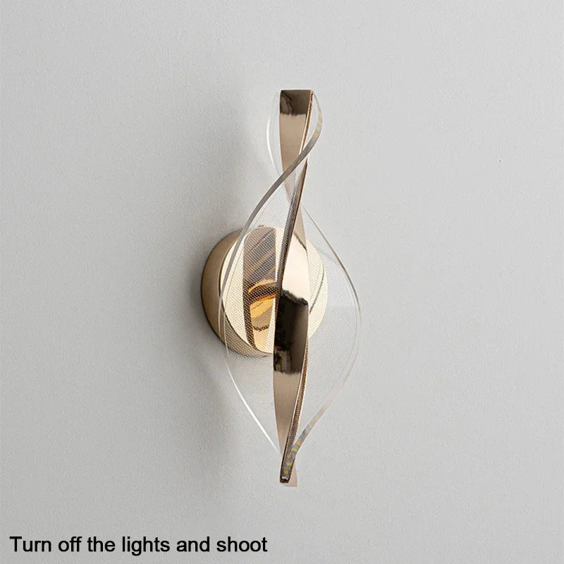 Nordic LED Wall Lamp  Living Room  Indoor Lighting Originality Lamps Home Decoration Aisle Modern LED Acrylic Bedside Wall Light