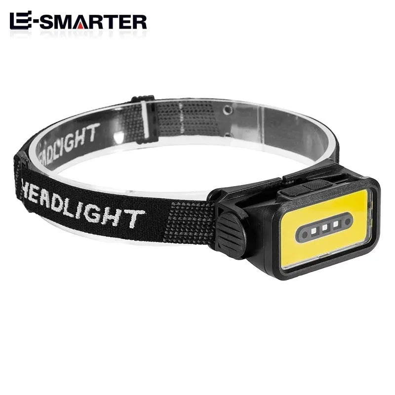 USB Rechargeable Headlamp Portable LED Headlight Built in Battery Torch Portable Working Light Fishing Camping Head Light