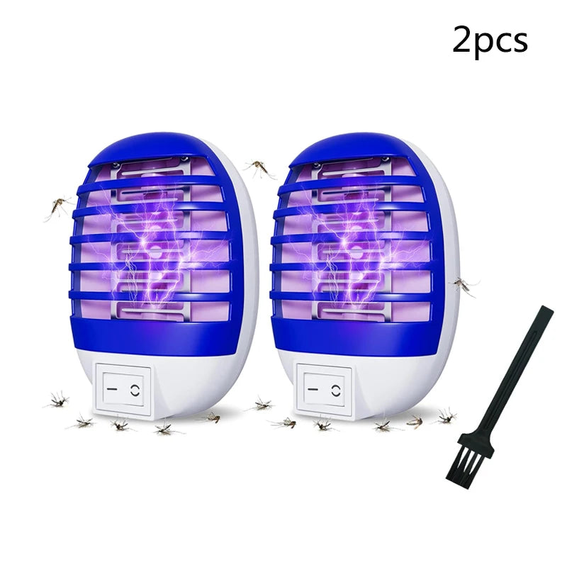Plug in Bug Zapper Indoor Flying Insect Trap,Electronic Mosquito Zapper Gnat Traps with LED Light for Bedroom,Kitchen,Office