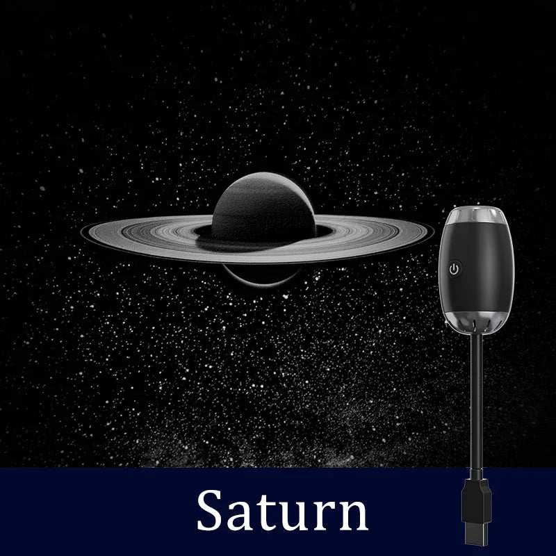 Galaxy Projector USB Night Light Car Mood Lights LED Starry Star Lamp Party Cool Stuff For Room Bedroom Home Gaming Decor