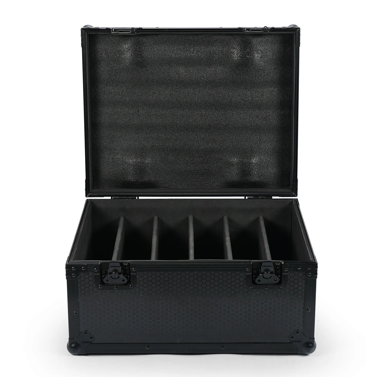 Yiflamefly Premium Soccer Pattern Leather Airline Case Stage Light Box Flightcase For 6Pcs 200W LED 48+8-segment Strobe Light