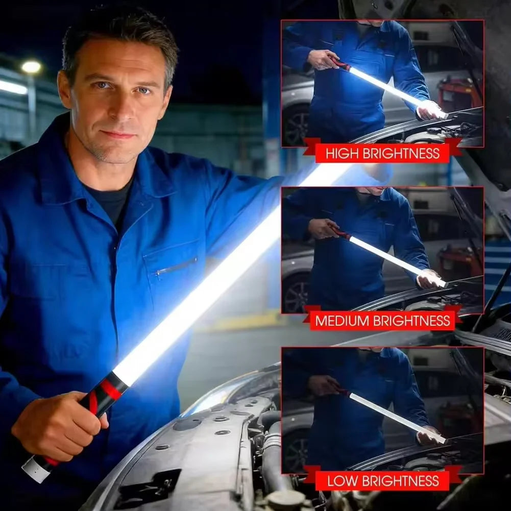 New Bendable LED Flashlight Stick Portable Flexible Work Lights High-Lumen Rechargeable Flashlight For Mechanics Auto Repair