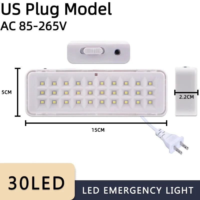 Fire Fighting Light 30LED Emergency Light Fire Emergency Lighting Luminaire 2 Modes Wall Mounted Emergency Lamp Smart Home Bulbs