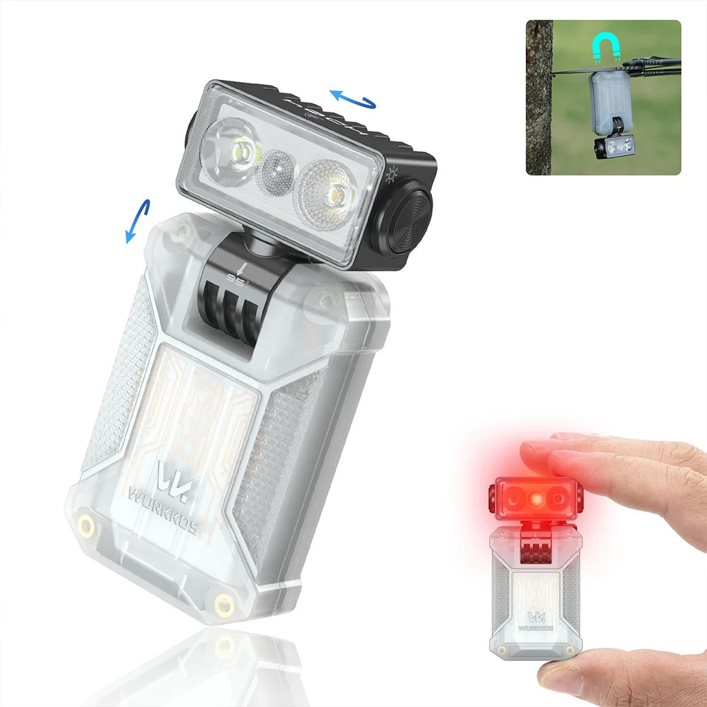 Wurkkos HD04 Mini 750 Lumens EDC Flashlight with 180 ° Horizontal Rotation Is an Ideal Choice for Camping Inspection and Gift