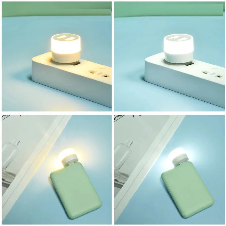 USB Light LED USB Book Lamp Eye Protection Reading Light Computer Reading Lamp Mobile Power Charging Book Lamps Mini Night Light
