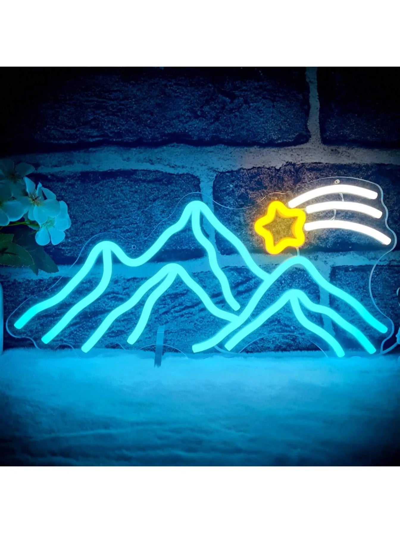 Coors Light Beer Neon Sign with Mountain Logo Design for Home Bar Man Cave Game Room Wall Decor Vibrant Lighting Unique Gift