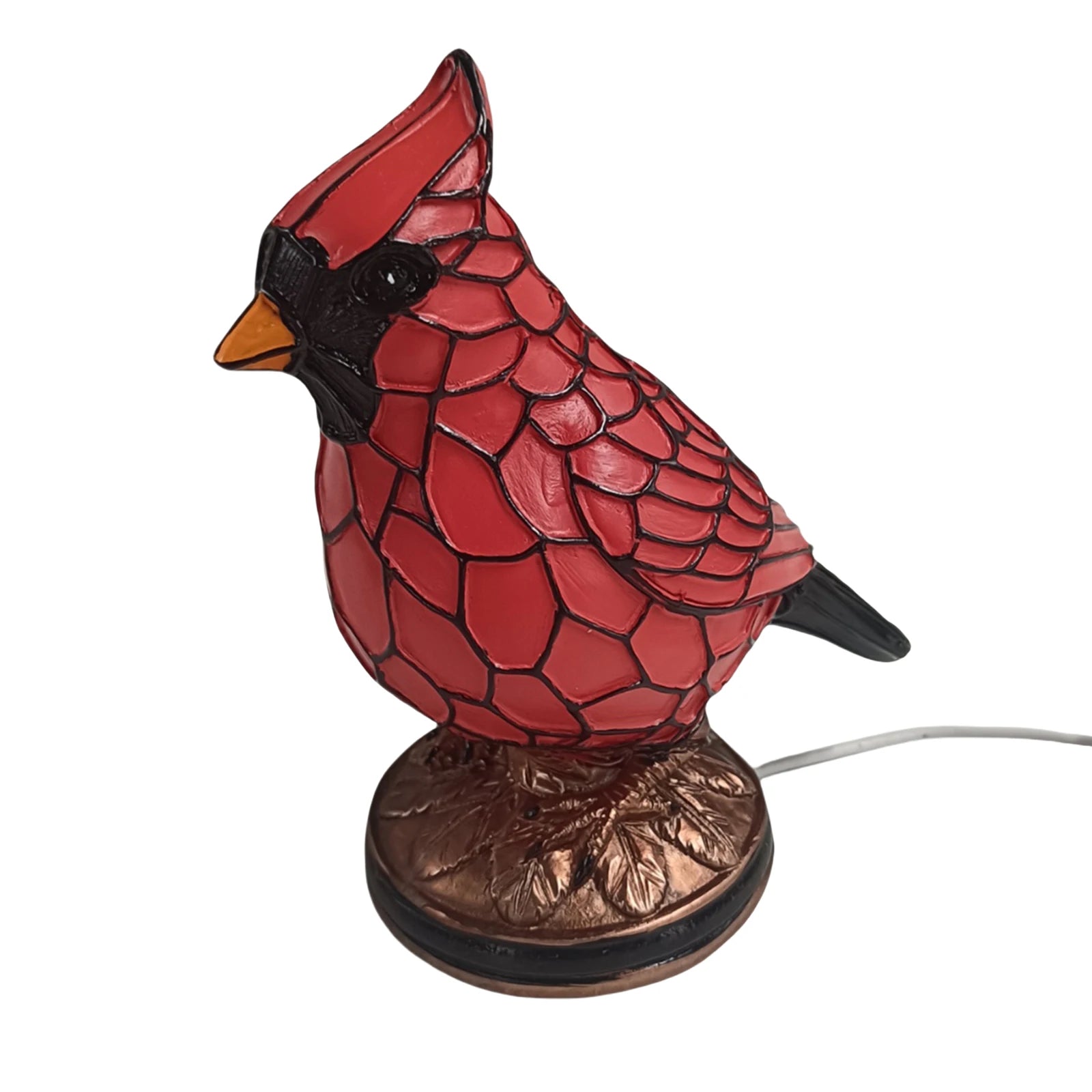 Cardinal Lamp Christmas Art Decor Light Red Bird Night Light Home Decor (Large)