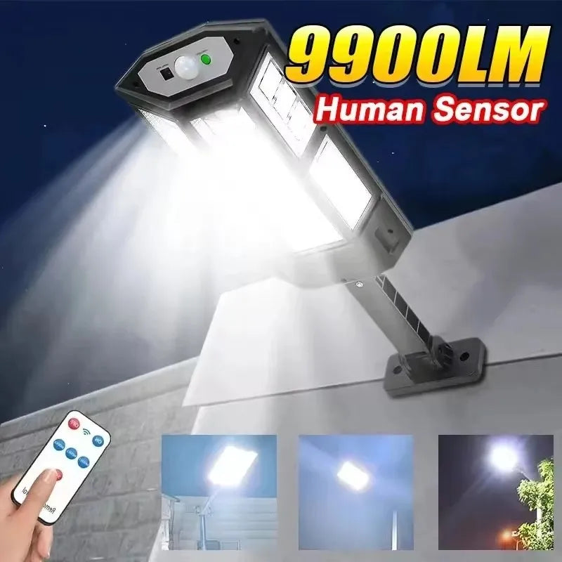 Newest Powerful Solar Lights Outdoor Solar Lamp Of Motion Sensor 4 Mode Waterproof IP65 Solar Garden Light Street Yard Lantern