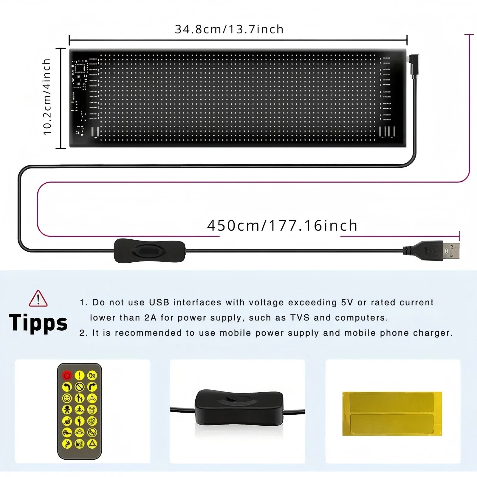 Huge Bright Devil Eyes LED Light Demon's Eye Programmable Scrolling LED Sign Flexible Screen for Store and Car Displays