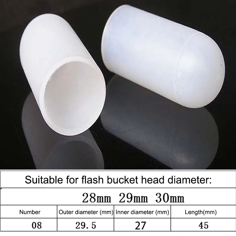 2Pcs Silicone Elastic Flashlight Lampshade For SP31 SP35 IF22A C8G IF25A SP36 S2 C8 EA01 TS21 Q8 14-75MM Torch
