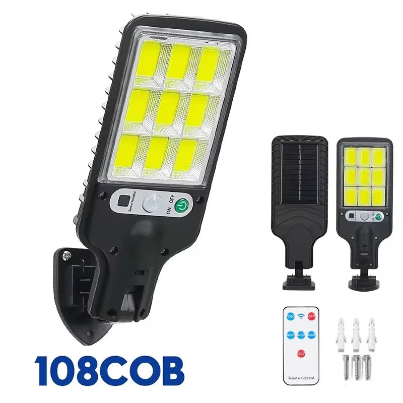Solar Powered Wall Lights, Household Outdoor Waterproof LED Road Lights, Street Lamps, Human Body Sensing Lighting, Courtyard Li