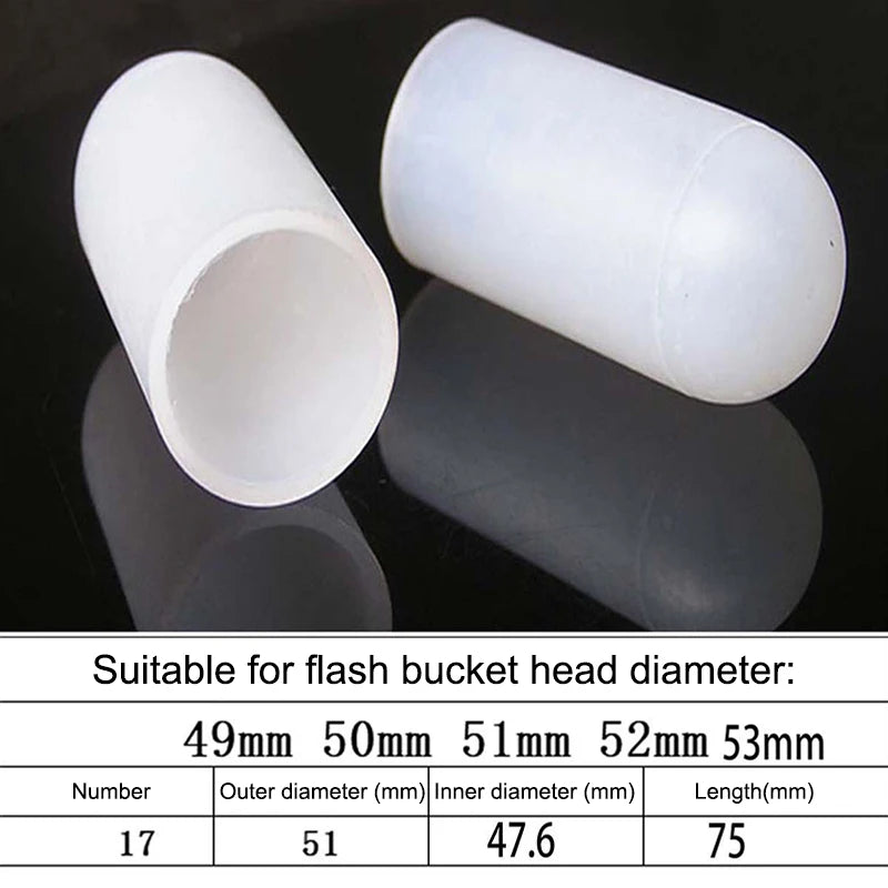 2Pcs Silicone Elastic Flashlight Lampshade For SP31 SP35 IF22A C8G IF25A SP36 S2 C8 EA01 TS21 Q8 14-75MM Torch