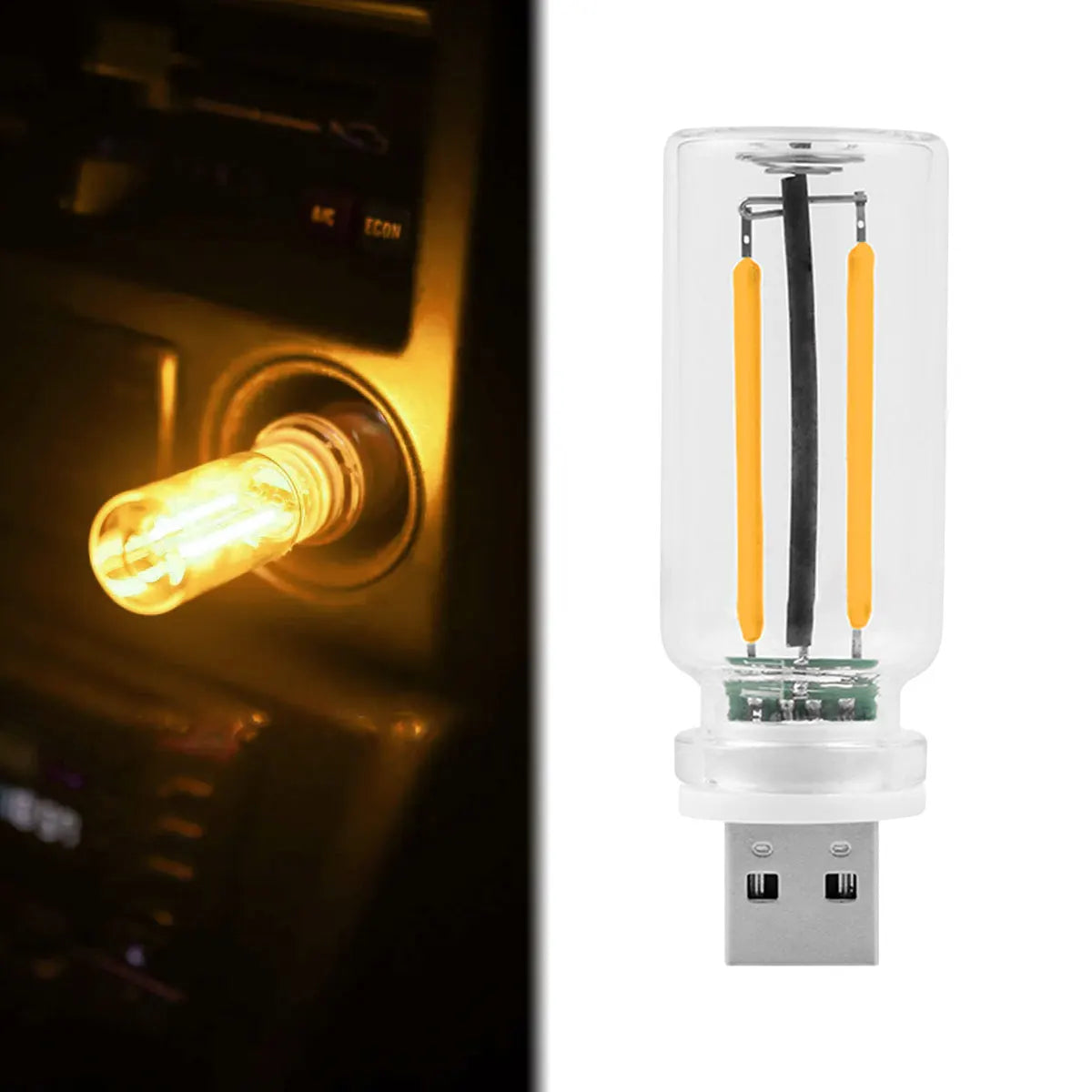 USB Touch Control LED Night Light Atmosphere Light Bulb Incandescent Lamp LED Filament Light Bulb Car Camping Home Room Decor