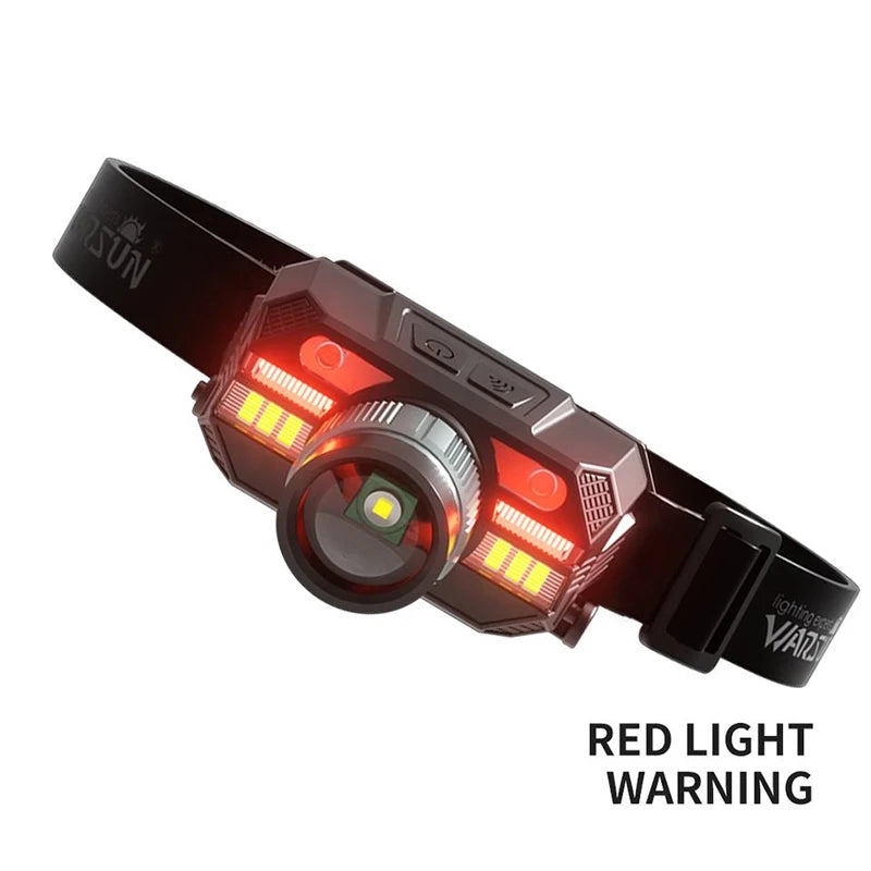 WARSUN WD09 Powerful Led Headlamp Headlight Zoom Head Lamp Flashlight 18650 battery USB Rechargeable Fishing Lantern Head Torch