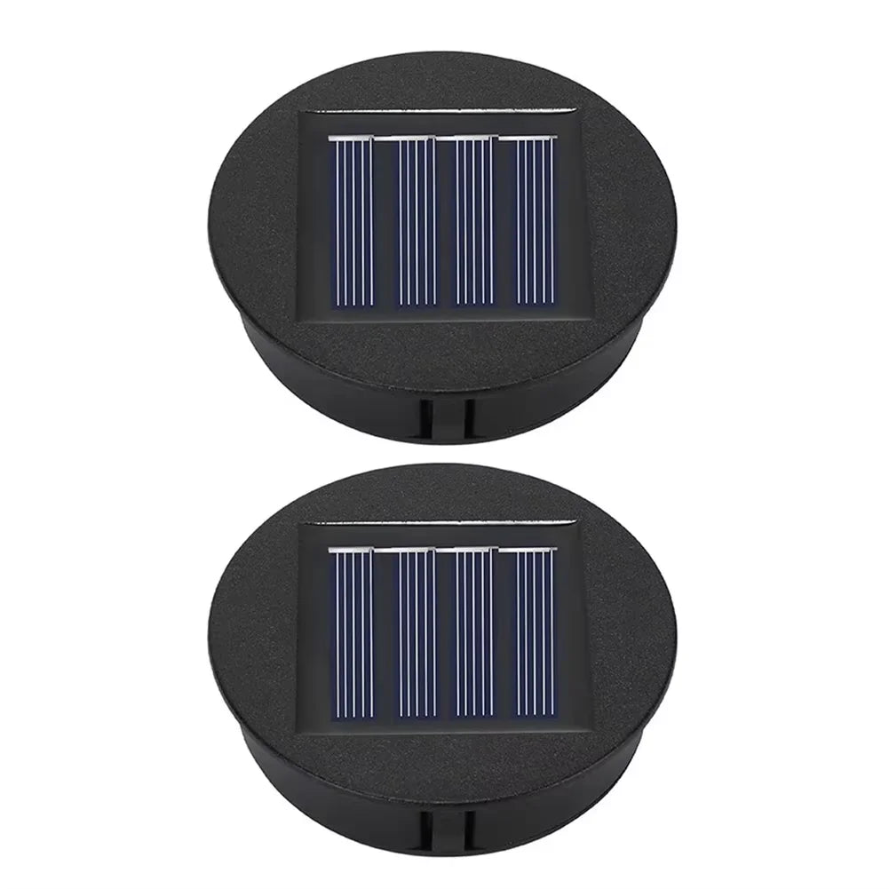LED Solar Lights Replacement Tops Solar Panel with Switch Outdoor Hanging Lanterns Parts Waterproof Garden Lighting Accessories