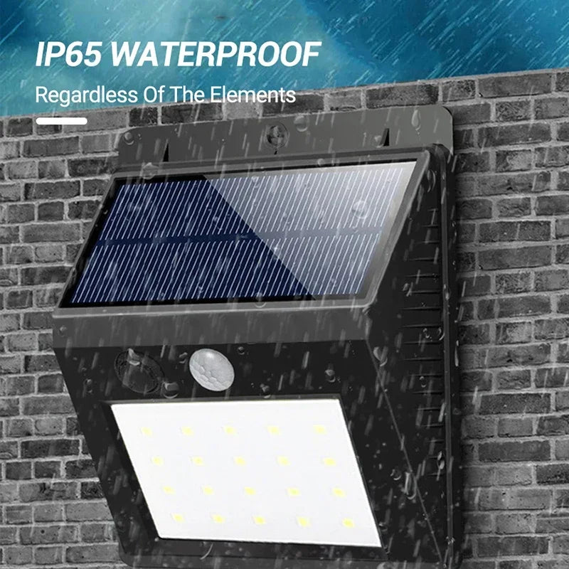 LED Solar Light PIR Motion Sensor Wall Light Solar Lamp Outdoor Waterproof Solar Powered Sunlight Street Lamp Garden Decoration