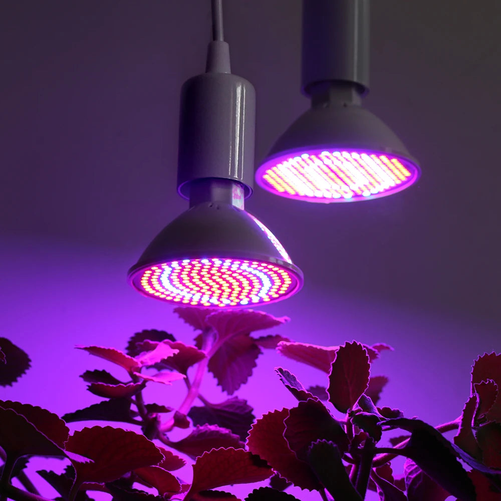 E27 LED Plant Grow Light LED Lamp Spotlight Bulb AC85-265V Full Spectrum Indoor Hydroponics Flower Seedling LED Phyto Lamp