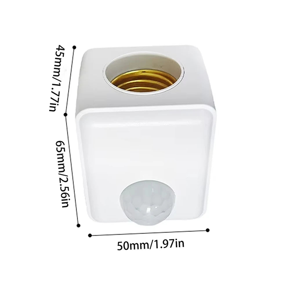 AC110-240V E27 Led Lamp Base with Motion Sensor PIR Human Induction Light Bulb Holder Socket Adapter Converter Adjustable
