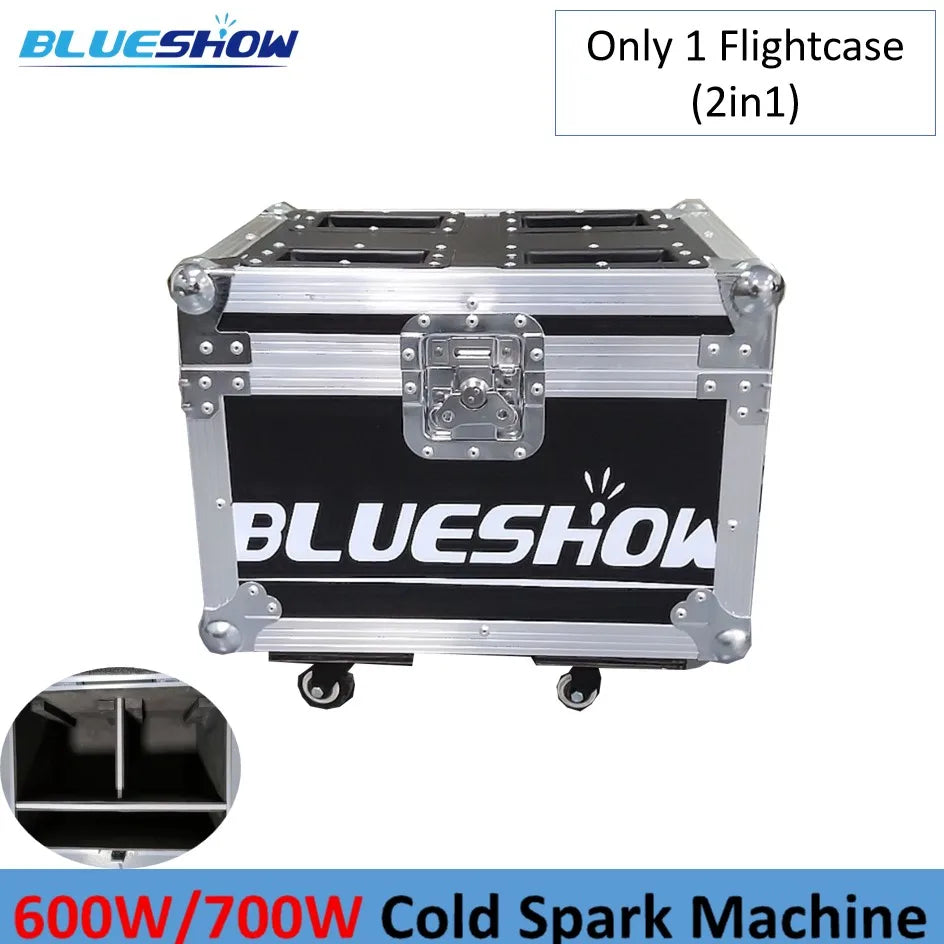 Cold Spark Machine Ti Powder 700W Cold Sparkler Machine Flight Case Only DMX Firework Machine