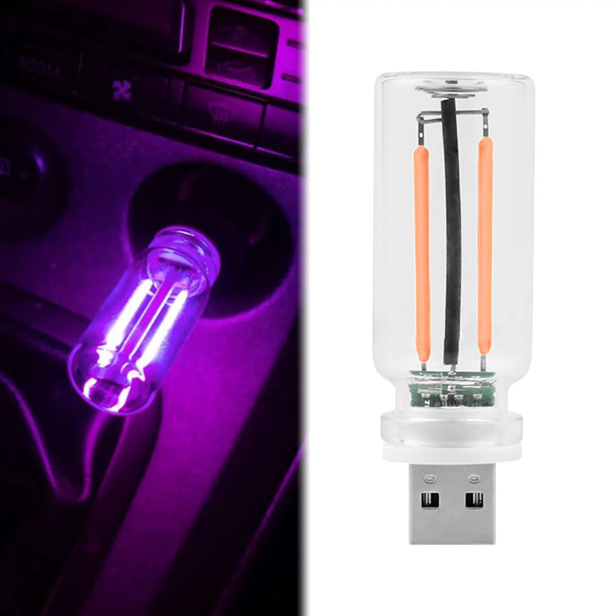 USB Touch Control LED Night Light Atmosphere Light Bulb Incandescent Lamp LED Filament Light Bulb Car Camping Home Room Decor