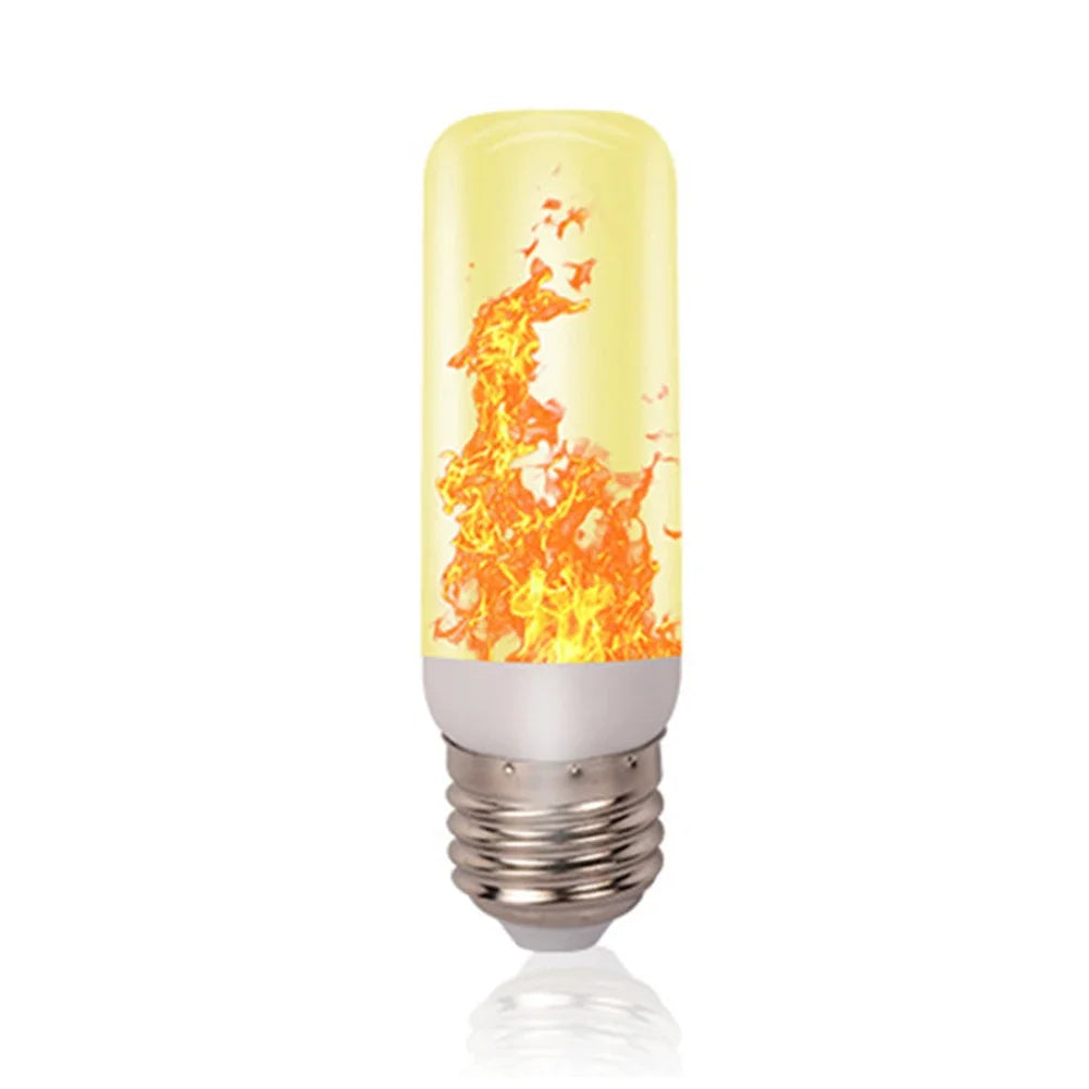 LED Flicker Flame Light Bulb Simulated Burning Fire Effect E27E26 Lamp Xmas Party Decorations Flickering Outdoor Four mode Light