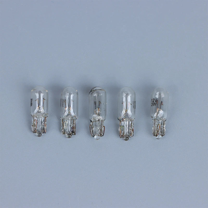 10Pcs 12V 3W T6.5 Car Dashboard Instrument Panel Light Indicator Light High Temperature Resistant Lighting Accessories