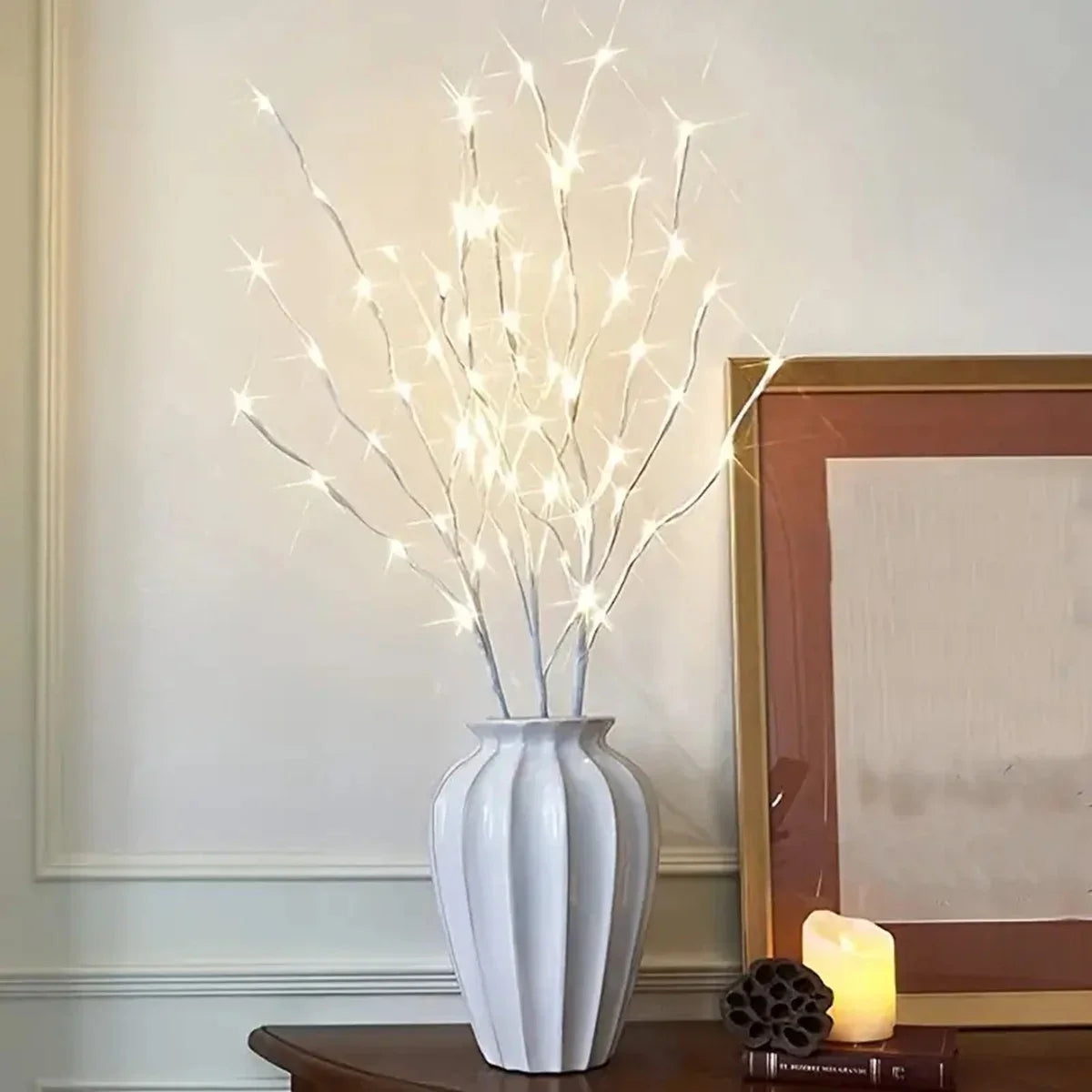 1 PCS White Birch Branch Light LED Festive Lights Battery Operated For Christmas Party Wedding Decoration Twig Outdoor Lights