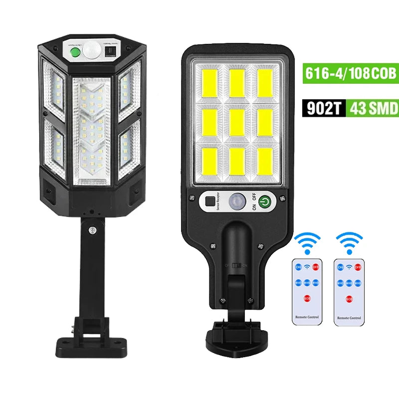 Newest Solar LED Light 300000LM Outdoor Solar Lamp Of Motion Sensor 4 Mode Waterproof IP65 Solar Garden Light Street Yard Lanter