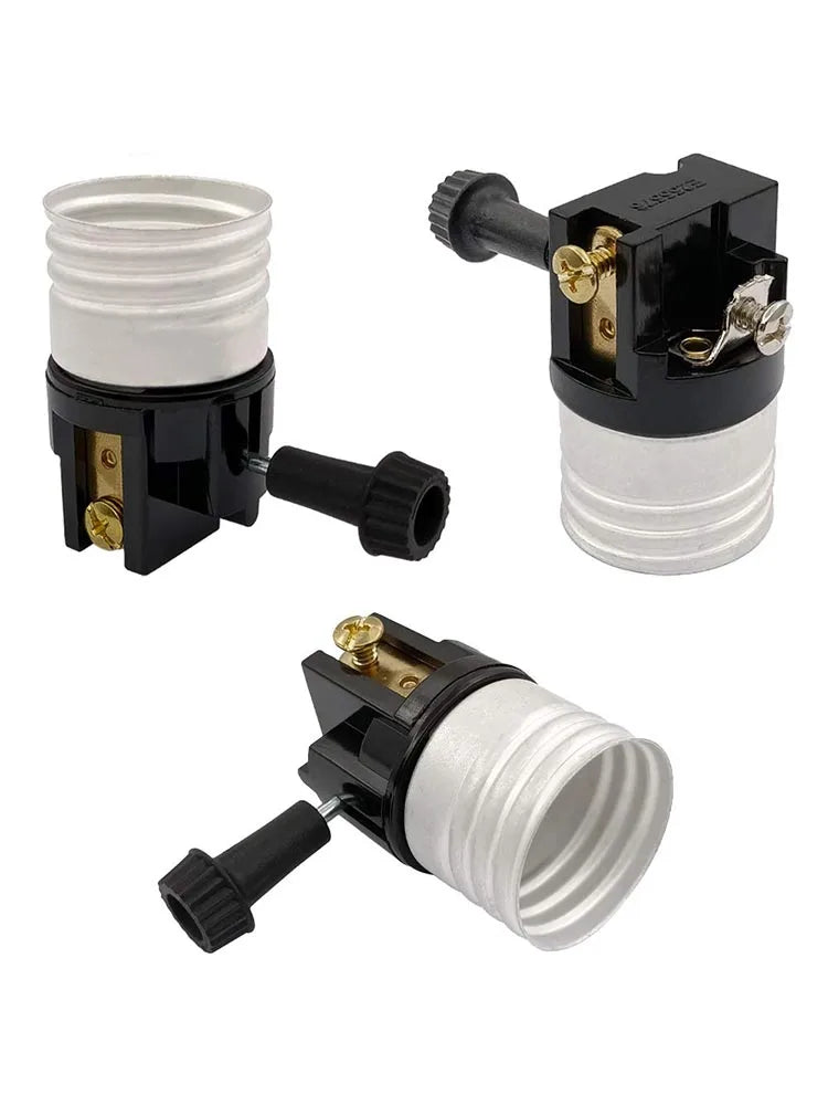 3 replacement parts for street light sockets, E26/E27 lamp holder repair kit, medium base only, incandescent lamp bracket, detac