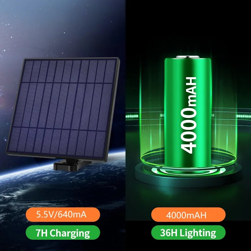 Intelamp Long Battery Life 4000mAh Solar Pendant Lights Indoor & Outdoor Hanging Shed Light For Garden Terrace Balcony Pavilion