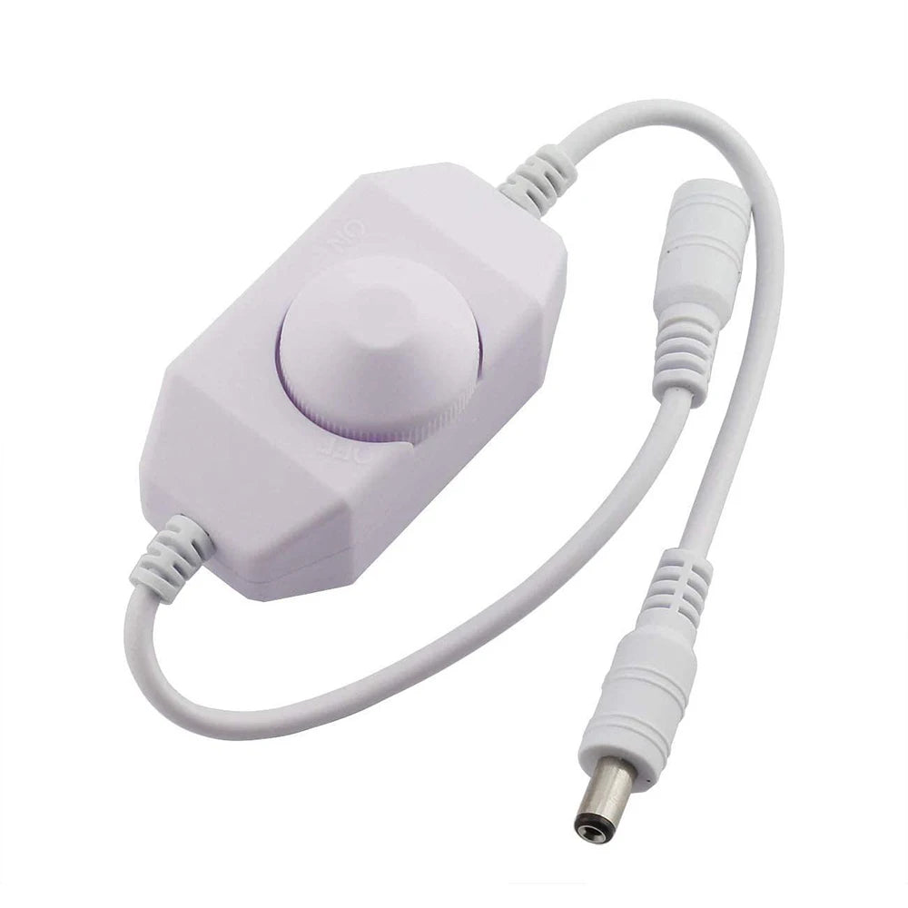 USB DC 5V Stepless Manual Knob Touch LED Dimmer Switch for 5050 2838 Strip Light 1 Channel Brightness Adjustment Controller