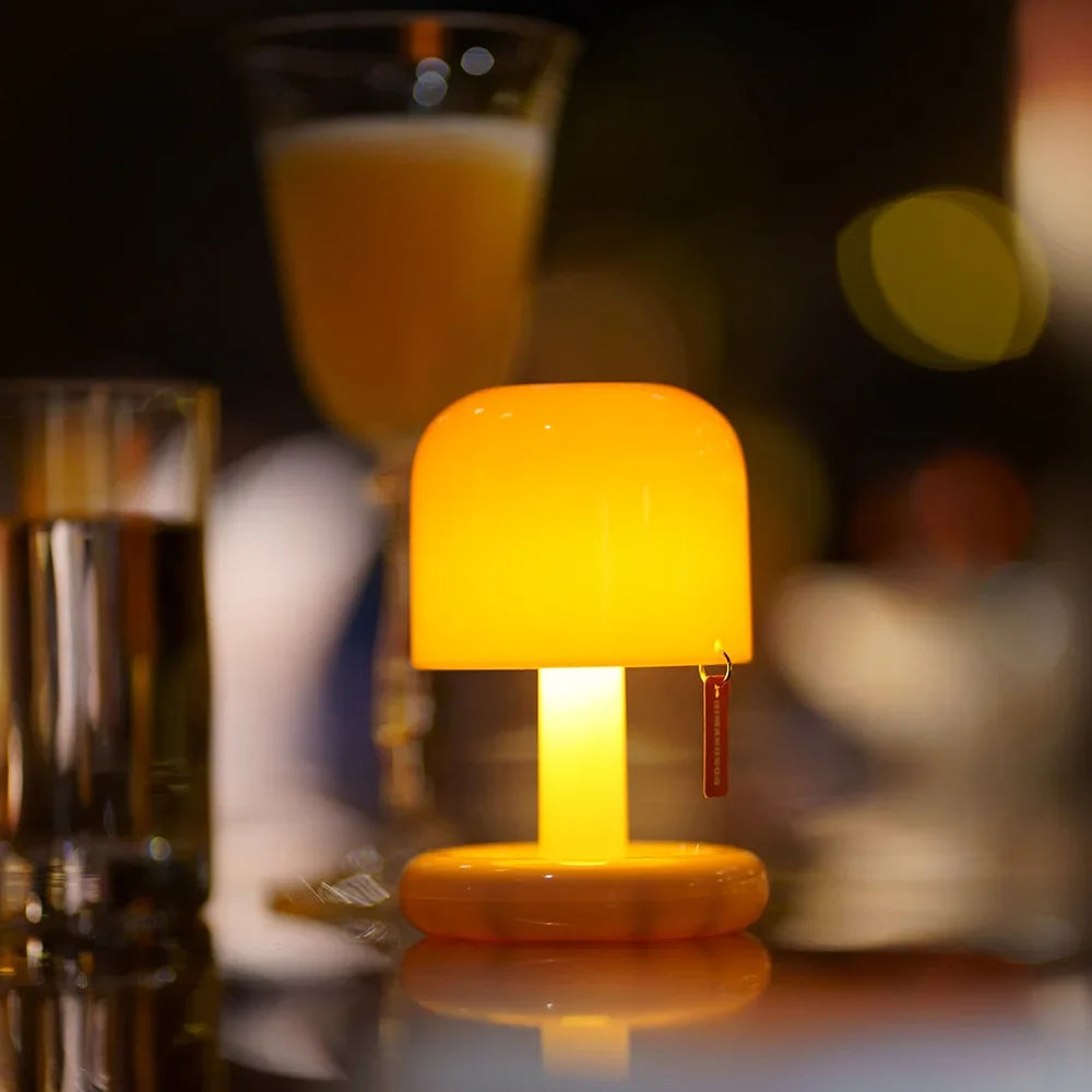 Mini Creative Desktop Sunset table lamp USB Rechargeable Mushroom Style Led Night Light for Coffee Bar Home Decor Bedroom