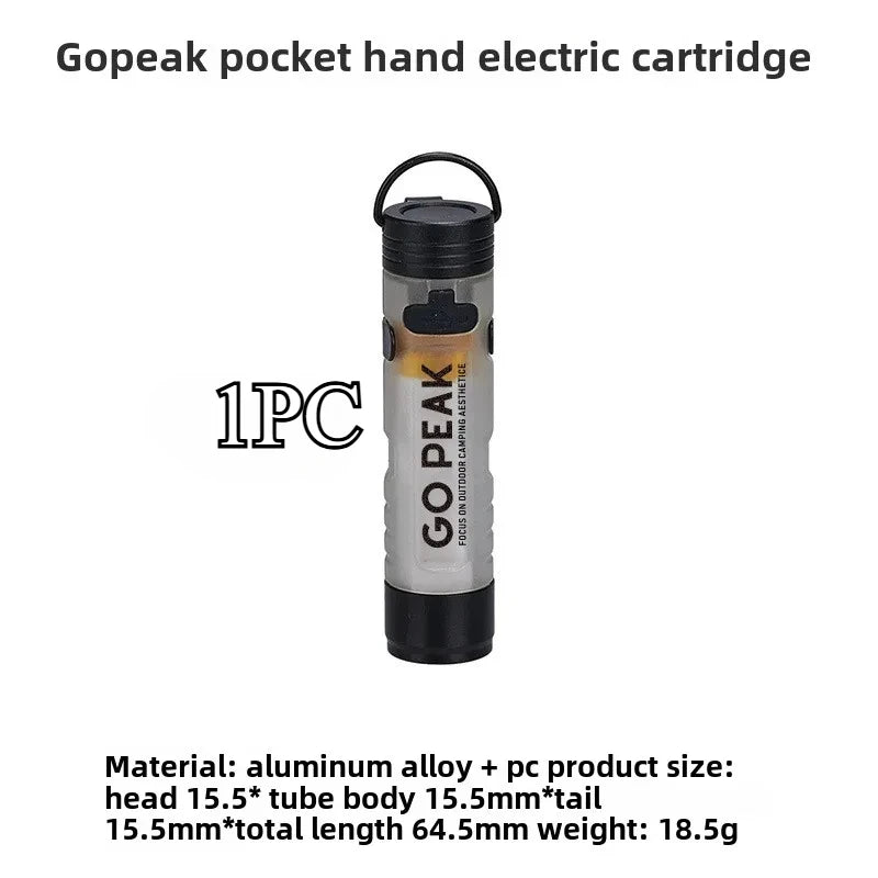 GOPEAK New 7 Colors 5050 Small Light Outdoor Key Clip Cap Led Long Endurance Disaster Relief Emergency Pocket Mini Flashlight