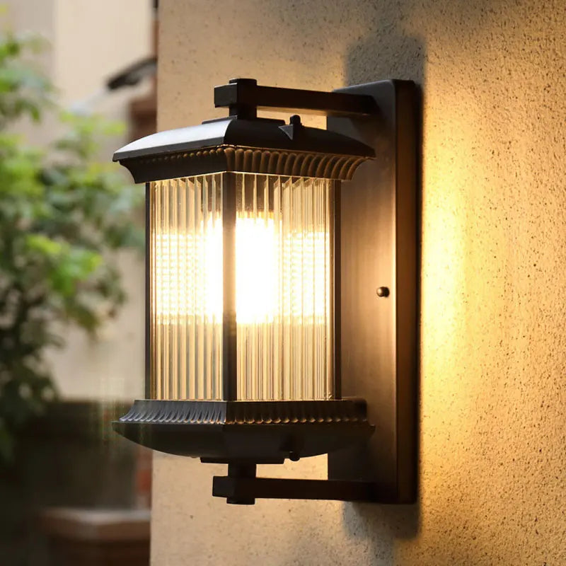 Outdoor Wall Lamp Metal Waterproof Outside Wall Lights AC90-260V Exterior Wall Lighting for Hotel Villa Big Porch Garden Gate