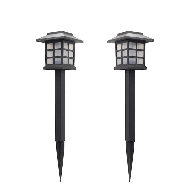 2 Pack Solar Pathway Light Outdoor Solar Lamp Waterproof Landscape Lighting for Garden Yard Patio Walkway Driveway Camping Decor