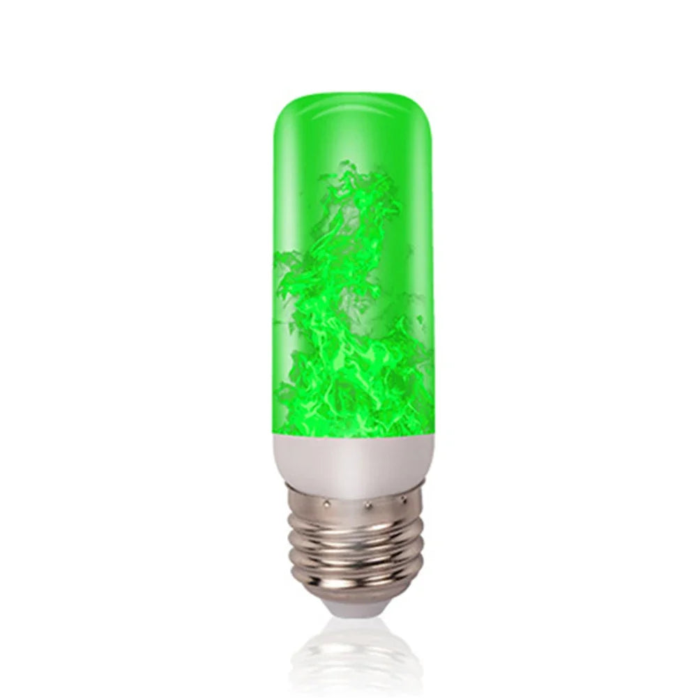 LED Flicker Flame Light Bulb Simulated Burning Fire Effect E27E26 Lamp Xmas Party Decorations Flickering Outdoor Four mode Light