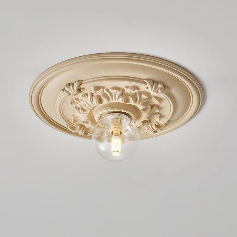 French retro ceiling lights modern led lights hallway Corridor lamp Nordic style carved lamp bedroom living room decor lighting