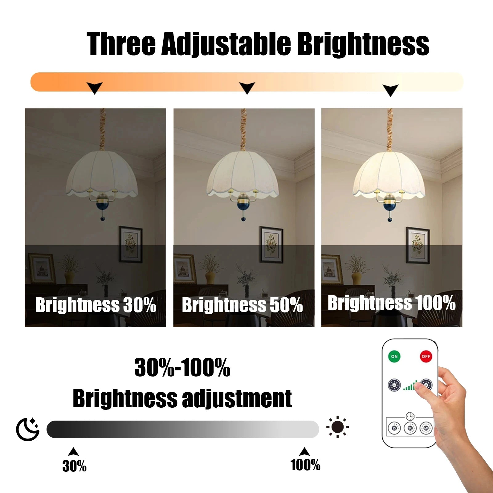 HOMEFISH USB led Bulb e27 Rechargeable Light Bulb Smart Battery BulbTouch Control Dimmable LED Bulbs with Timing