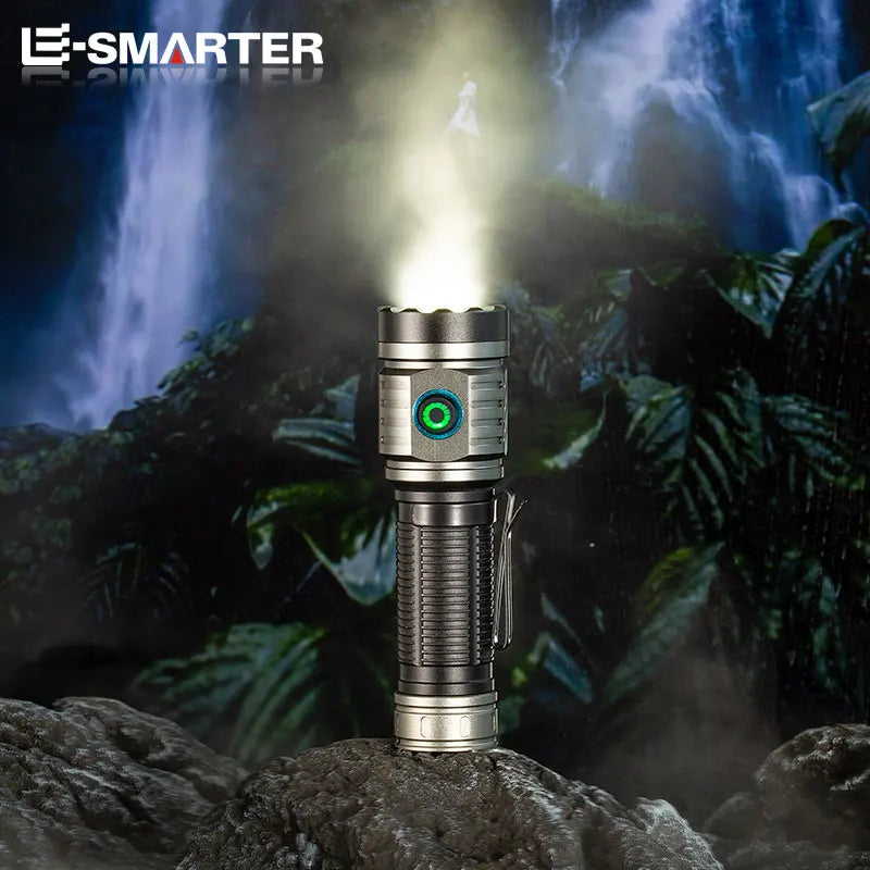 High Bright 3*LED Strong Light Mini Rechargeable Portable Torch Outdoor Aluminum Alloy Tactical Flashlight with Pen Clip