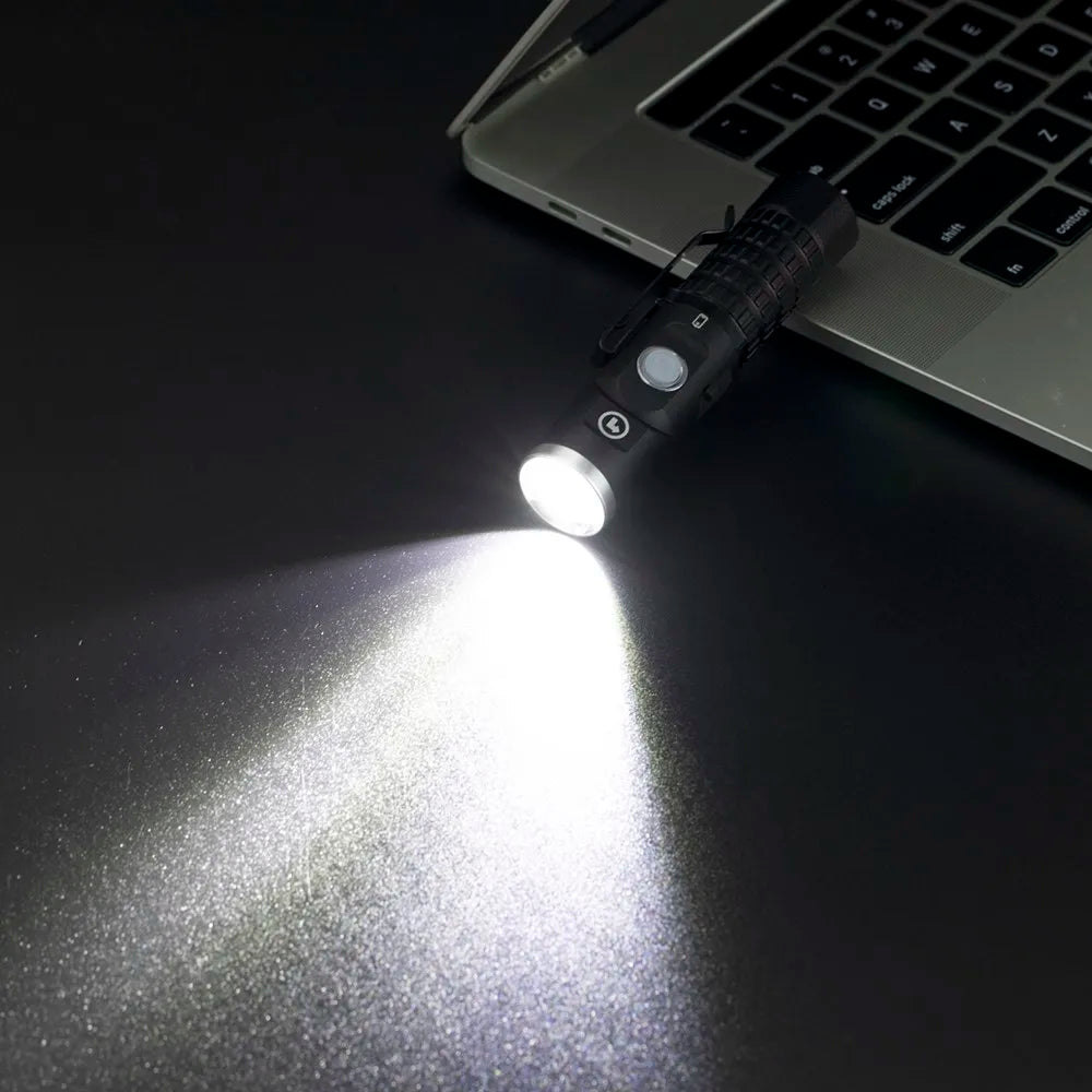 Magnetic P8 Led Flashlight 90° Twist Swivel Head Super Bright Camping Lamp Outdoors Working Hiking Emergency EDC Tactical Torch
