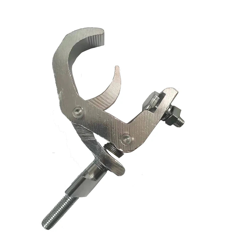 10pcs/lot Stage Light Fold Hook Stage Lighting Clamp Aluminum Steel Truss Folding Beam Black Silver White Light Hooks