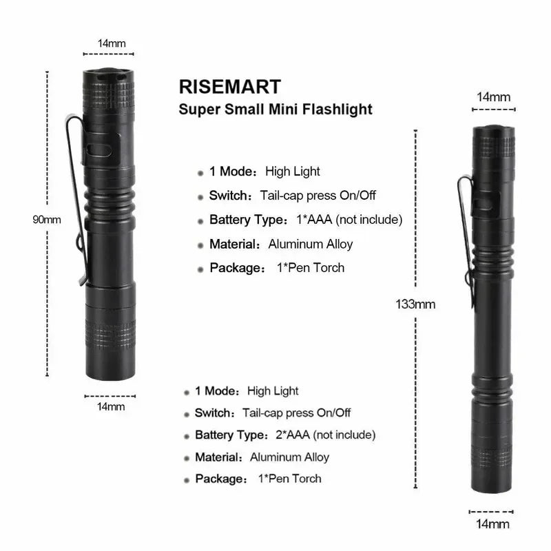 Mini LED Camping Fishing Flashlight Pen Light Mini Portable led Tactical Flashlight For The Dentist for Hiking edc Torch Lantern