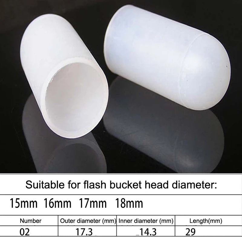 2Pcs Silicone Elastic Flashlight Lampshade For SP31 SP35 IF22A C8G IF25A SP36 S2 C8 EA01 TS21 Q8 14-75MM Torch