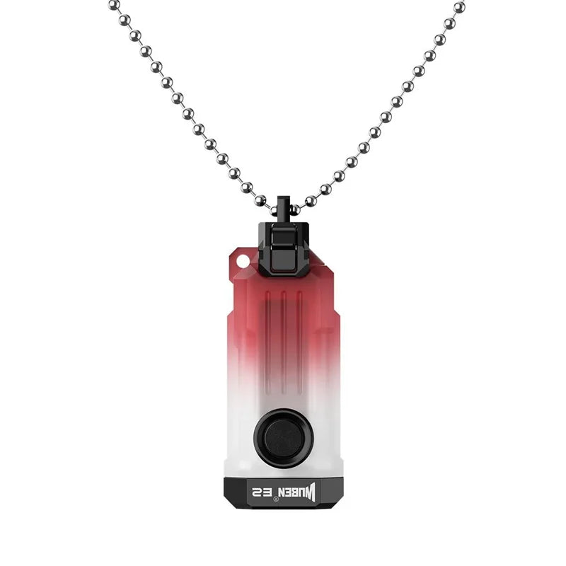 WUBEN E2 PULSE Mini EDC Keychain Light 150Lumens Ultra-Light Portable Flashlight With Magnetic Necklace For Fashion Accessories