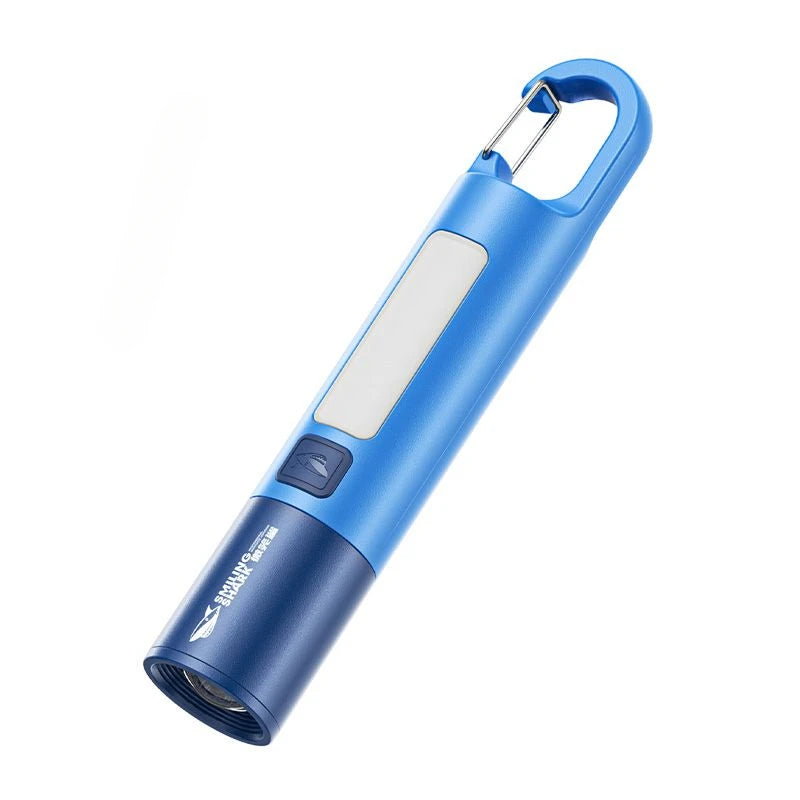 Portable Mini LED Flashlights USB Rechargeable with Hook Zoomable Torch Outdoor Camping Hiking Long-range Emergency Lantern